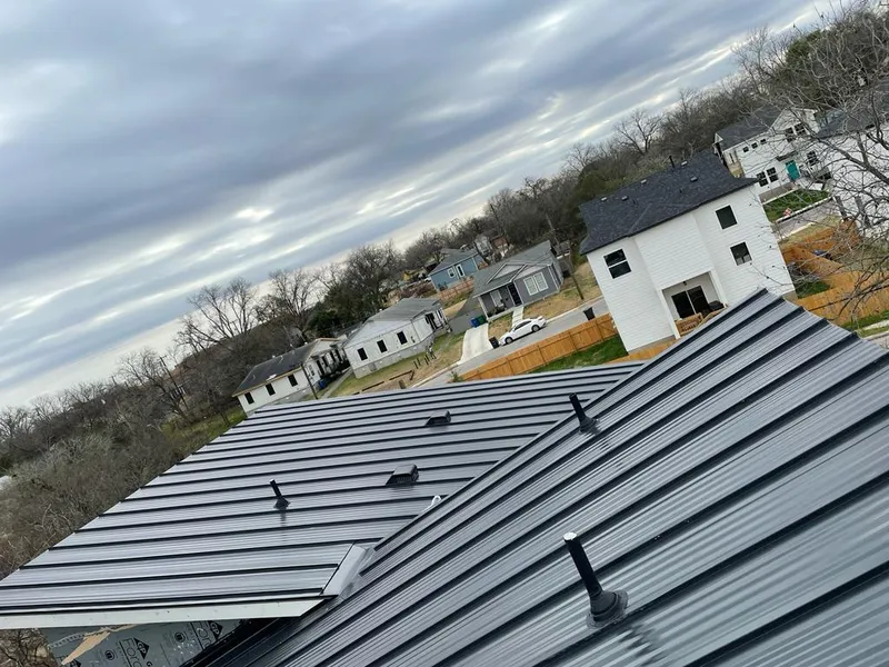 Standing seam metal roof panels with vents for Skylight Repair in Talladega